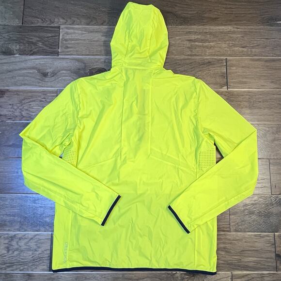 NWT Greyson Newago Pac Lite Men’s Small Windbreaker Jacket Stretch Radium Yellow - Picture 7 of 8
